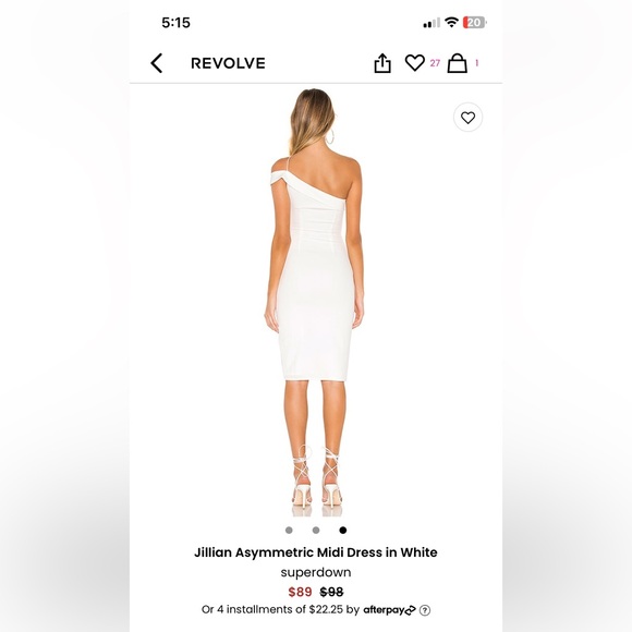 Superdown revolve one shoulder dress - Picture 2 of 3